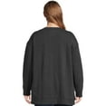 thumbnail image 3 of Terra & Sky Women's Plus High-Low French Terrycloth Sweatshirt, 3 of 5