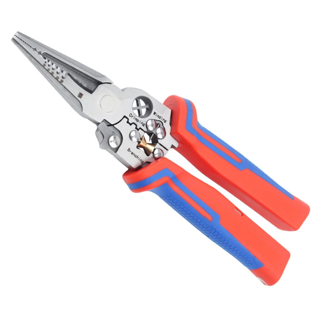 Heavy Duty Stainless Steel Wire Stripper Crimper Tool Industrial Multifunctional Electrical Wire Stripping And Crimping With Ergonomic Handle