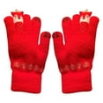 thumbnail image 2 of Guantes De Punto Gruesos De Lana De Invierno Con Forro Polar, 24 Cm, Aislamiento Trmico, Puntas De Los Dedos Resistentes, Para Actividades Al Aire Libre En Climas Fros, Proteccin Diaria, Ukhbmc, 2 of 5