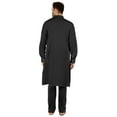 thumbnail image 4 of Atasi Indian Men's 2 Piece Kurta Pajama Set Henley Neck Cotton Casual Long Kurta, 4 of 7