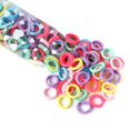 thumbnail image 1 of 100 Pcs Attaches de Cheveux Élastiques Sans Pli Attaches de Queue de Cheval, 1 of 10
