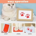 thumbnail image 6 of Inkless Paw Print Kit for Dogs and Cats, Mess Free Ink Pads Dog Paw Print Ink Pad, Pet Paw and Nose Print Keepsake Memorial Gift Pet Paw Print Impression Set DIY Gifts(Wood), 6 of 6