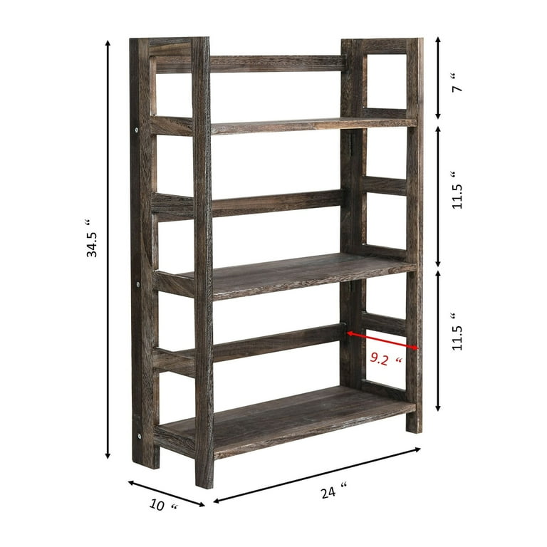 Foldable 2024 wooden bookshelf