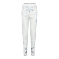 thumbnail image 4 of JJHGVB Snowflake Graphic Tights Pants Legging Tights Women's Stretch Floral Print Palazzo Wide Leg Lounge Pant Leggings for Women Z1 White 2XL, 4 of 6