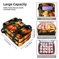 thumbnail image 3 of Thanksgiving Double Layered Insulated and Refrigerated Lunch Bag with Two Compartments and Large Capacity - 7.1x11.4x16.1 Inches - Hand Carry Meal Bag, 3 of 6