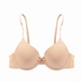 thumbnail image 6 of VBEWZET Soft Nylon Cup Bra for Women Classic Bow‑Decor Lift‑Up Anti‑Sag Daily Casual Undergarment Beige 85B, 6 of 6