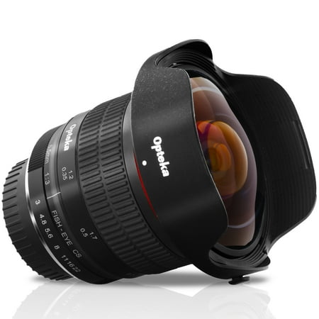 Opteka 6.5mm f/3.0 Ultra Wide Angle Manual Focus Aspherical Fisheye Lens for Nikon DX D7500, D7200, D7100, D5600, D5500, D5300, D5200, D3500, D3400, D3300, D3200, D3100 and D500 DSLR (Best Dslr For Manual Focus)