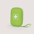 thumbnail image 1 of Pequeña bolsa portátil de almacenamiento de medicamentos de tela Oxford, bolsa cuadrada de color sólido para exteriores para organizar medicamentos verde, 1 of 5