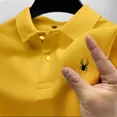 thumbnail image 3 of 2024 Camisa polo informal de manga corta de verano para hombre, camiseta de cuello roscado a la moda, camisa polo transpirable para hombre, ropa superior para hombre, 3 of 5