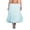 Blue, variant on Gupgi Women Balloon Long Skirts Elegant Low Waist Solid Color A-Line Skirts Casual Lantern Skirts