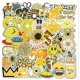thumbnail image 1 of Girl's Yellow Cute Water Bottle Stickers 50 PCS Waterproof Laptop Aesthetic Stickers for Teens Kids, 1 of 4