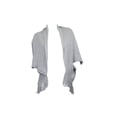 thumbnail image 2 of Shimmer Wrap Shawl Scarf Sweater Shrug with Tassles Grey, 2 of 5