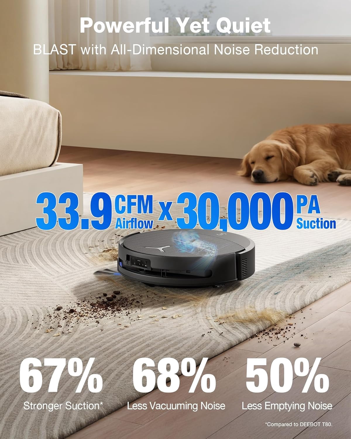 ECOVACS DEEBOT X9S PRO Omni Robot Vacuum & Mop, 30,000Pa Suction & AI Obstacle Avoidance