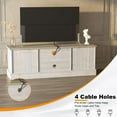 thumbnail image 4 of Gaderth 61" Farmhouse TV Stand for 65 Inch TVs – Rustic Wood Entertainment Center with Storage Cabinets, Modern Media Console Table for Living Room Office, 4 of 6