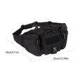thumbnail image 3 of Yuarrent Riñonera con hebilla, cremallera multifuncional, impermeable, camuflaje, para hombre, riñonera, deporte, Camping, escalada al aire libre Mochilas de mochilero Negro Yuarrent OD022570-01, 3 of 6