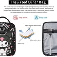 thumbnail image 5 of Kuromi Cartoon Lunch Box Cute Lunch Bag Large Capacity Durable Reusable Lunch Box Suitable For Women Work Travel Picnic Fi29, 5 of 5