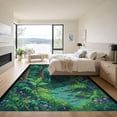 thumbnail image 3 of ODIKA 8'x10' Machine Washable Non-Slip Area Rug, Watercolor Green High Traffic Rug with Pad, Green, 1057511, 3 of 8