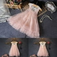 thumbnail image 2 of EIMELI Bébé Fille Robe Dentelle Fleur Tutu Princesse Enfants une Ligne Robe Sans Manches Été 2-7 Ans, 2 of 7