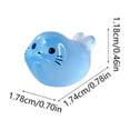 thumbnail image 3 of Light in The Dark Mini Seal Figure Aquarium Ornament, Realistic Luminous Fish Tank Decoration, Cute Glow Sea Animal Statue for Betta Shrimp Tank Night Light Underwater Scenery, 3 of 6