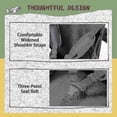 thumbnail image 2 of Baby Travel Seat For Luggage, Kids Ride-on Suitcase Seat, Protable Folding Suitcase Seat With Safety Belt For Baby Comforts Travel, 2 of 5