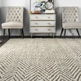 thumbnail image 6 of nuLOOM Vania Chevron Jute Area Rug, 4' x 6', Vania Off-white, 6 of 7
