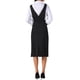 thumbnail image 3 of Vestido de tirantes para mujer, elástico, sin mangas, con escote en V, tipo A, overoles, vestido con bolsillos, XS, negro, 3 of 6