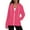 Pink, variant on Fatuov Sweatshirts for Women Plus Size Lightweight Hoodies with Zipper Fall Winter Fashion Long Sleeve Solid Color Drawstring Casual Tops