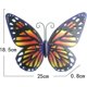 thumbnail image 2 of KAIYANG Escultura de mariposas de metal para pared, colgante, animales de hierro, figura decorativa para jardín, color naranja, 2 of 5