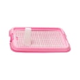 thumbnail image 5 of Pet Training Toilet Tray Mesh Grids Potty Trainer Keep Paws and Floors Clean Loo pink, 5 of 8