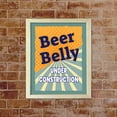thumbnail image 4 of Designs ByLITA Beer Belly Under Construction, 11 x 14 White Framed Wall Art Print | Funny Home Decor, 4 of 7