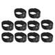 thumbnail image 4 of 10pcs Collar de pollo, banda para el cuello anti-gancho sin ruido Collar de gallo anti-cuervo Cinturón para el cuello sin ruido de cuervo para gallos Gallo Velcro Nylon(Estilo de actualización negro) Ecomeon no, 4 of 6