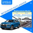thumbnail image 2 of LAICAIW RAINTOK Windshield Wiper Blades Replacement for 2014-2020 Mitsubishi Outlander Original Factory Quality Front Rear Wipers Blade Set for My Car-26" 18" 12" (Pack of 3), 2 of 7