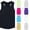 unisex toddler undershirt-Black, variant on Kids Ribbed Tank Top Unisex Boys Girls Cotton Sleeveless Rib Knit Camisole Undershirt Slim Fit Stretch Vest for Toddlers Youth