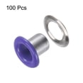 thumbnail image 3 of Unique Bargains 100PCS Grommets Eyelets 1/6 Inch (4mm) ID Hole Metal Self Backing Eyelet with Washers for Leather Purple, 3 of 7