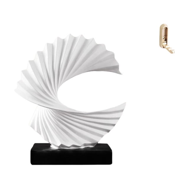 Estatua de ola, adorno de escritorio, figura abstracta de resina para dormitorio, sala de estar, hogar, gancho de pared plegable, organizador de ropa,
