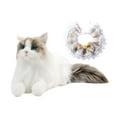 thumbnail image 3 of Realista Ragdoll gato Animal relleno gato muñeca simulación creativo compañero gato de peluche de juguete para niños niñas regalos de cumpleaños Bufanda gato caqui, 3 of 9