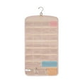 thumbnail image 1 of Organizador de joyas colgante con gancho de metal para guardar tobilleras y collares. rosa, 1 of 9