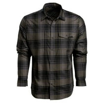 VORTEX Adult Male Trail Call Tech Flannel Long Sleeve Shirt, Color: Shadow, Size: XL