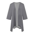 thumbnail image 5 of Cardigan For Women Trendy Daily Casual Wear Beach Versatile Open Front Blouses Perfect Layering 3/4 Sleeve Loose Fit Shrugs, 5 of 5