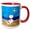 Red/White, variant on 3drose, Cute Siamese Kitty Cat Summer Beach Time Fun, 11oz Magic Transforming Mug