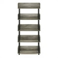 thumbnail image 4 of Furinno Turn-N-Tube 5-Tier Freestanding Multipurposes Display Rack, French Oak/Black, 4 of 6