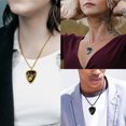 thumbnail image 3 of Jewmon Rock Guitar Pick Necklace for Men Women Couples Valentine Day Gifts Punk Music Note Pendant Chain Jewelry, 3 of 8