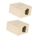 thumbnail image 5 of 2 cajas de madera sin terminar, contenedor de almacenamiento para el hogar, cofre del tesoro, soporte para Estilo C, 5 of 8
