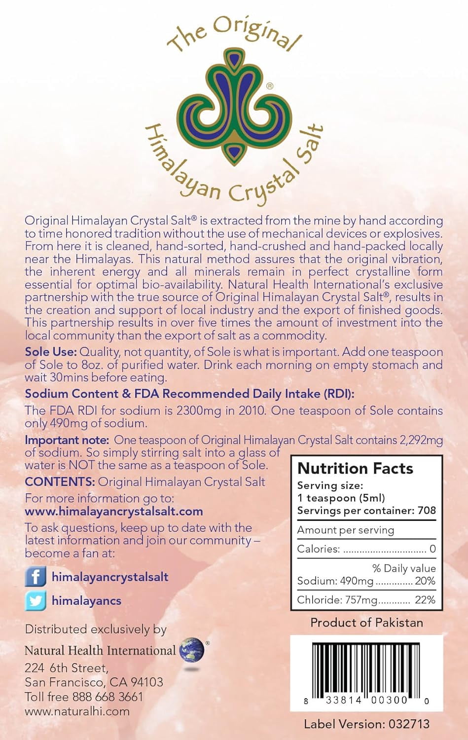 Original Himalayan Crystal Salt Stones for Sole - Increase Hydration, Energy, Vibration, Cellular Communication and Replenish Electrolytes with 84 Trace Minerals (3 Pack)