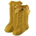 thumbnail image 2 of Infant Baby Girls Socks Cute Elastic Knee-Length Bowknot Ruffled Solid Lolita Socks Spanish Style, 2 of 5
