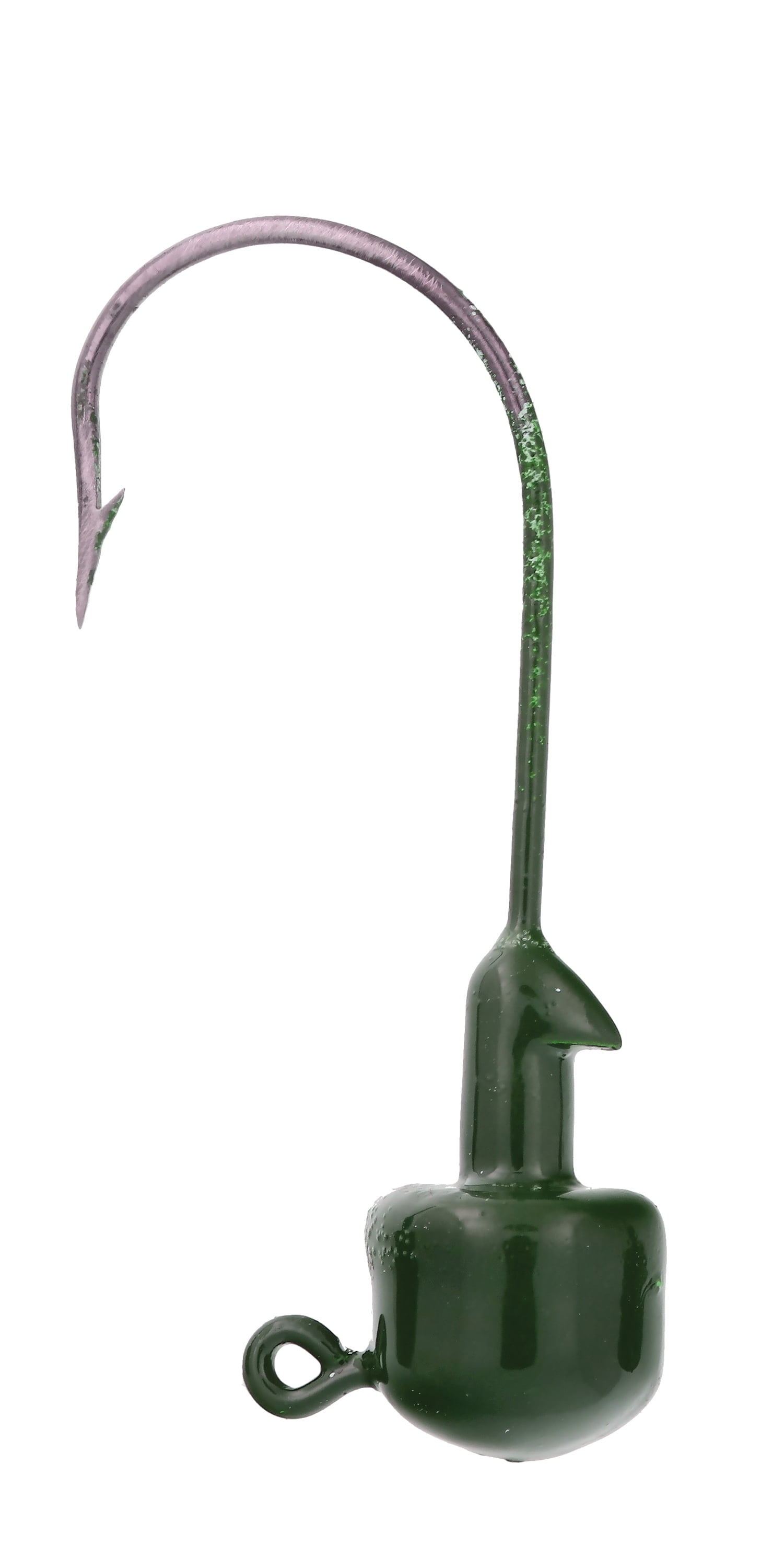 Lazer Sharp Tin Ned Jig Head - 3 pack - Hook size 2/0 - 1/5 oz - Green Pumpkin