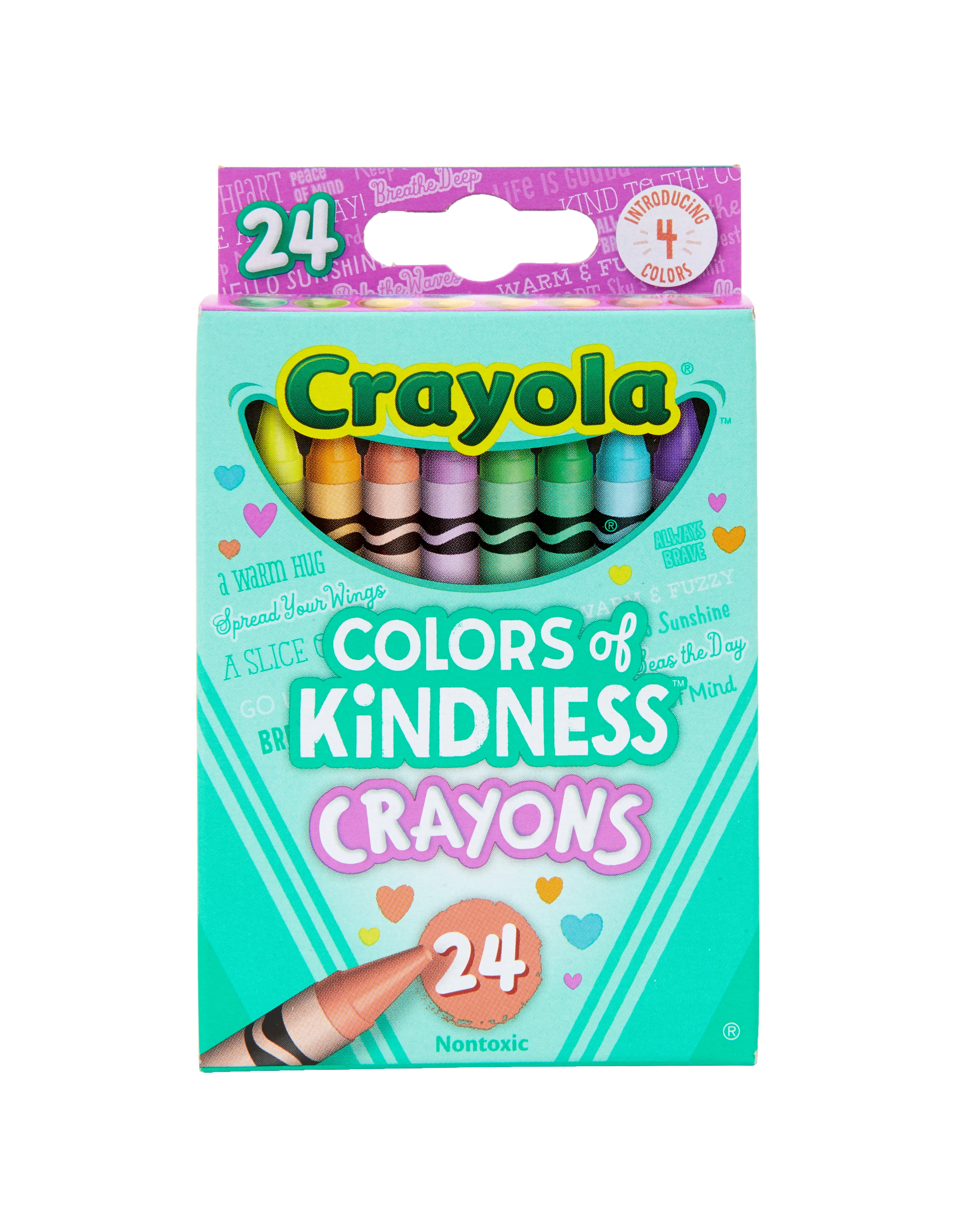Crayola Colors of Kindness Crayons 24-Pack Brand New Newest 2021 Colors