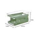 thumbnail image 2 of Yooshoverk Double-Layer Fridge Organizer, Transparent Can Storage Box, Durable for Poolside Snacks and Kitchen Prep, 2 of 4