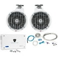 thumbnail image 1 of 2) Rockford Fosgate PM2652W 6.5" Marine Wakeboard Speakers+8Ch Amplifier+Amp Kit, 1 of 10