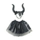 thumbnail image 1 of Conjunto de disfraces de Halloween Yuyangstore Diadema de pelo Faldas tutú negro, 1 of 8